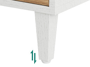 Wood File Cabinet, 2-Drawer Storage Cabinet for A4/Letter/Legal Size