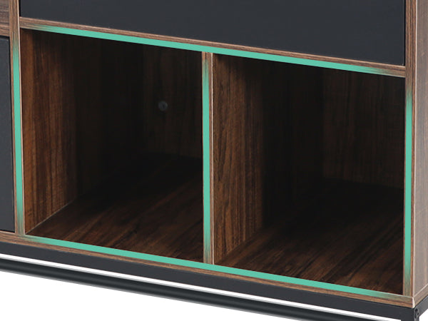 39 inch File Cabinet, Rustic Lateral Filing Cabinet with 2 Drawers