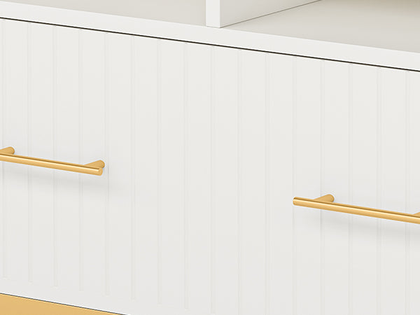 Lateral File Cabinet Printer Stand with Drawer & Open Storage Spaces