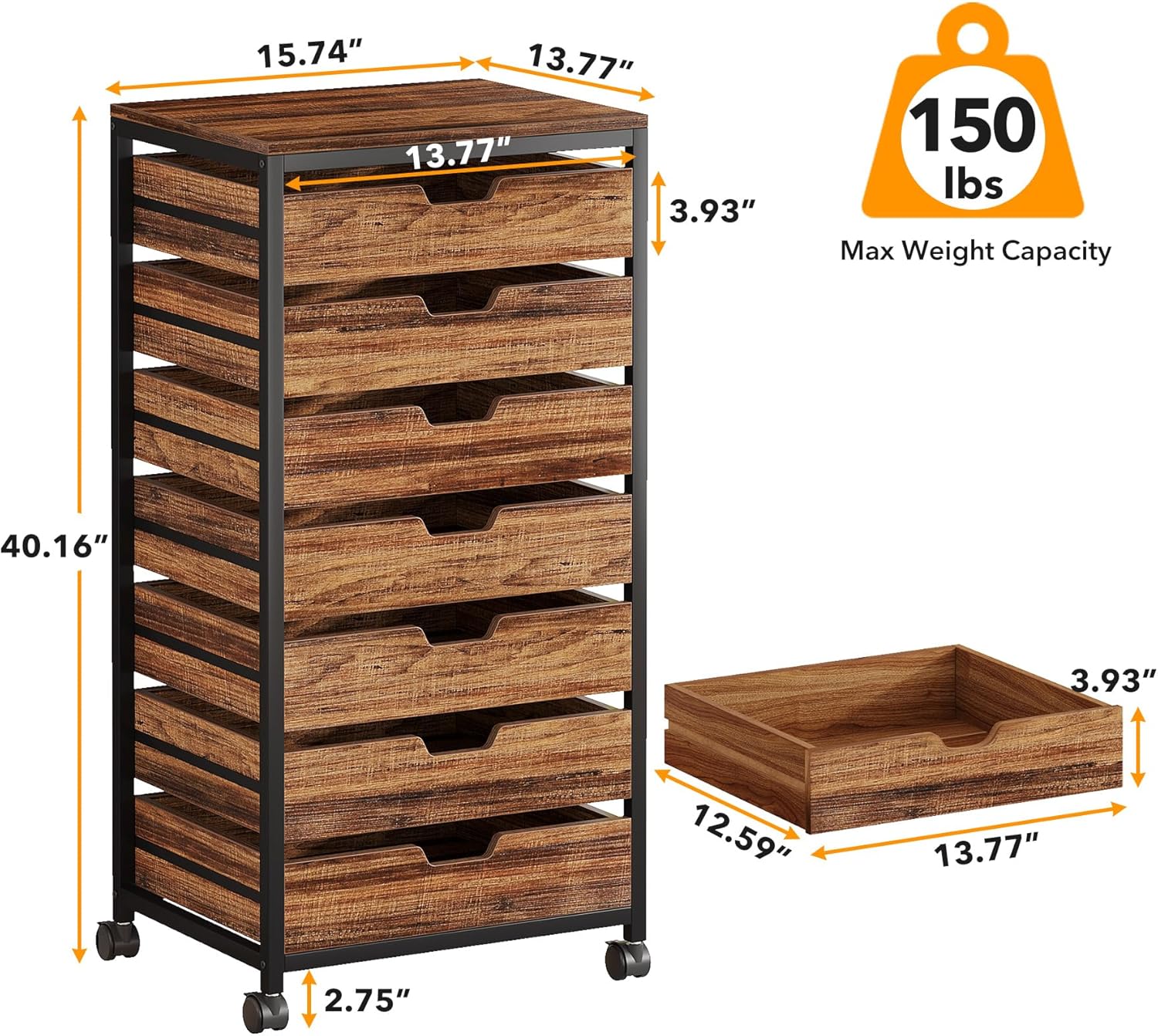 7 Drawer Dressers