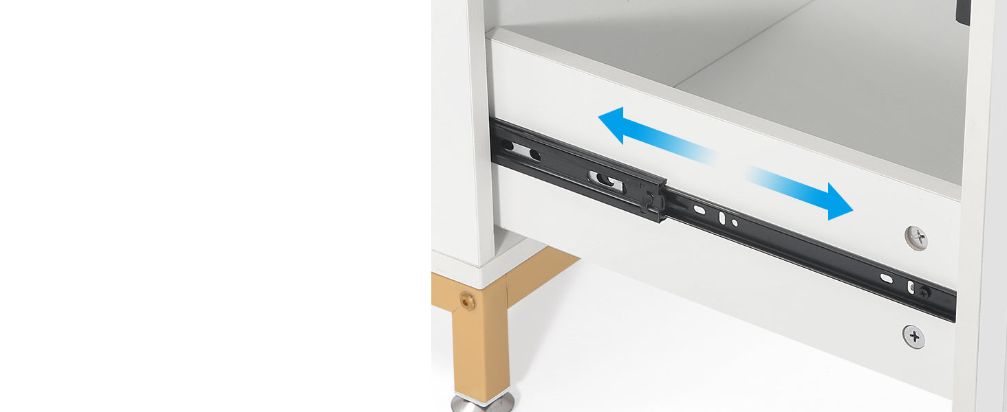 Lateral File Cabinet Printer Stand with Drawer & Open Storage Spaces