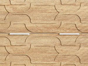 Wood File Cabinet, 2-Drawer Storage Cabinet for A4/Letter/Legal Size